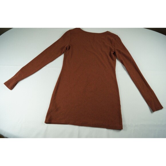 Peruvian Connection Light Weight Long Sleeve Sweater Burgundy Size 16 Long - Picture 2 of 13